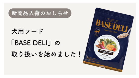 【新商品】犬用フード「BASE DELI」取り扱いのおしらせ - PINSTUDIO Pet & Photo