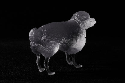 【3D Scan Art Series】トイプードル - Transparent Model (4cm) - PINSTUDIO Pet & Photo