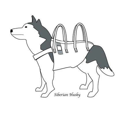 【持ち手2】アシスタントバンド/中大型犬用 (紺茶チェック)～犬の介護歩行補助ハーネス